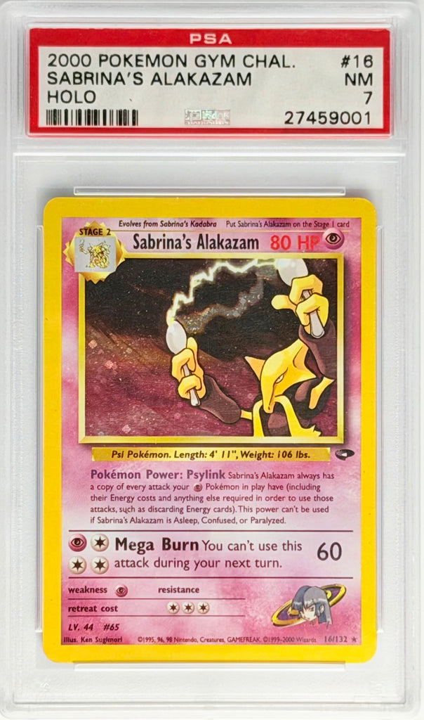 ナツメのフーディン Sabrina's Alakazam PSA7 Japanese Pokémon Gym