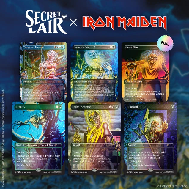 
Secret Lair Secret Scare Superdrop Secret Lair x Iron Maiden: Album Art Foil Edition