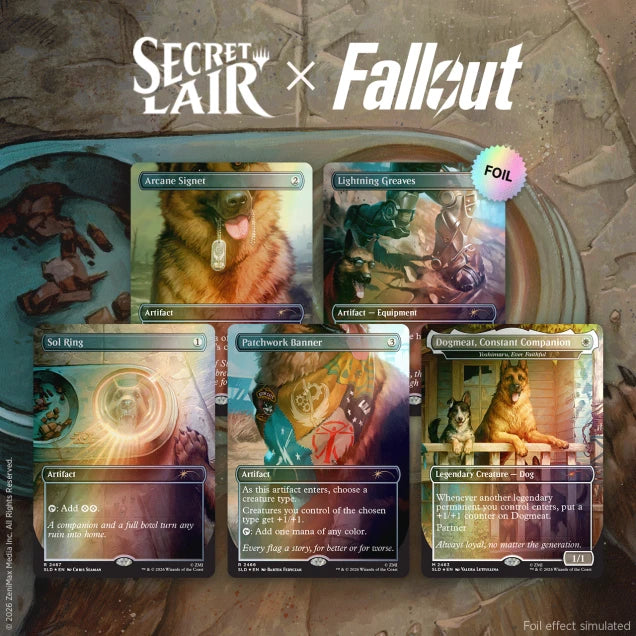 Secret Lair Rad Superdrop Secret Lair x Fallout: Greet the Dog Foil Edition