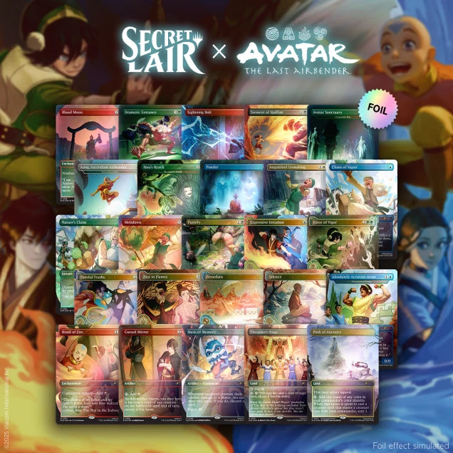 Secret Lair Avatar: The Last Airbender Superdrop Avatar State Foil Bundle