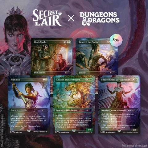 MTG Secret Lair - Roll for Initiative Superdrop - The Chromatic Dragon’s Hoard Foil Bundle