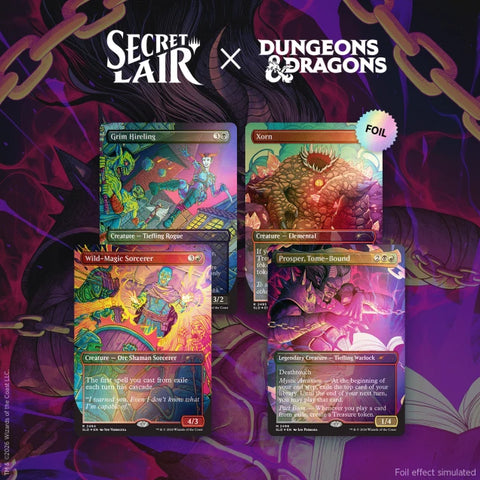 MTG Secret Lair - Roll for Initiative Superdrop - The Chromatic Dragon’s Hoard Foil Bundle